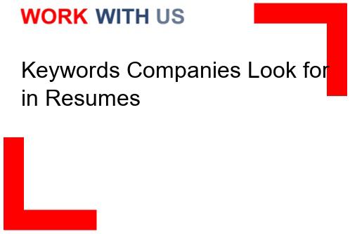 Read more about the article Keywords Companies Look for in Resumes